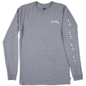 HUF X Todd Francis L/S Shirt Grey S Tシャツ 送料無料