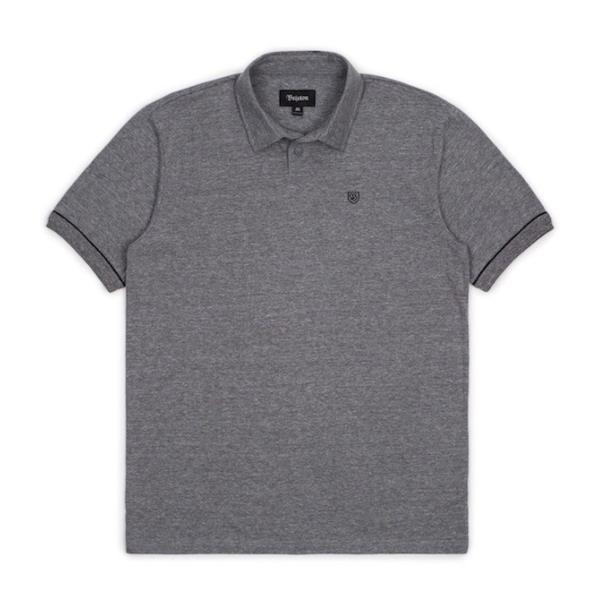 Brixton Carlos Polo Shirt Heather Grey S ポロシャツ 送料無...