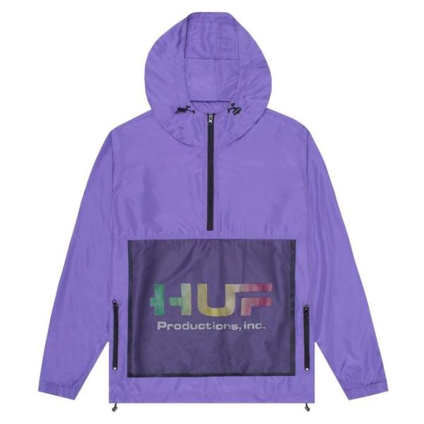 HUF Productions Anorak Jacket Inc Ultra Violet M 送...