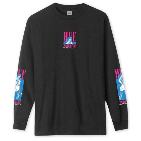 HUF Adult Entertainment L/S T-Shirt Black S Tシャツ 送...