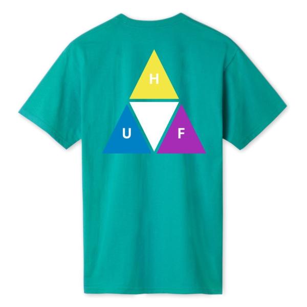 HUF Prism Triple Triangle T-Shirt Quetzal Green S ...