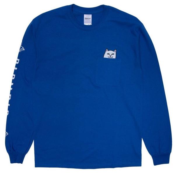 Ripndip Lord Nermal L/S T-Shirt Royal Blue M Tシャツ ...