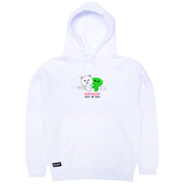 Ripndip Buddy System Pullover Hoodie White M パーカー ...