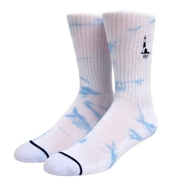 HUF Westend Tiedye Socks Light Blue 靴下 ソックス 送料無料