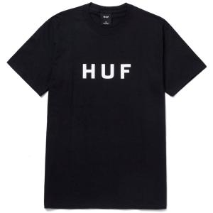 HUF Original Logo T-Shirt Black S Tシャツ 送料無料｜hectarz-com