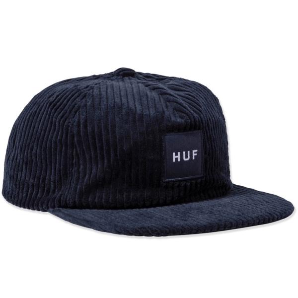 HUF Box Logo 5 Panel Hat Cap Navy キャップ 送料無料