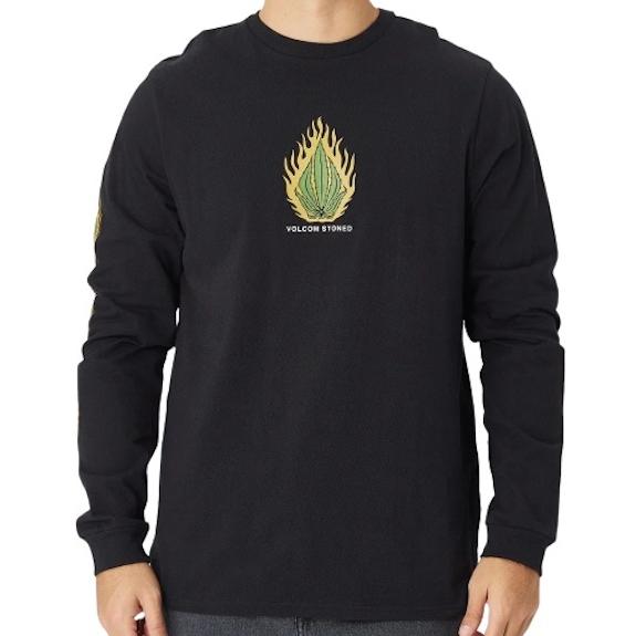 Volcom Skate Vitals Rubble Long Sleeve T-Shirt Bla...