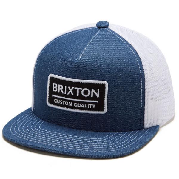Brixton Palmer Proper Mp Mesh Hat Cap Denim/White ...
