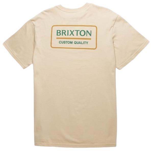 Brixton Palmer Proper T-Shirt Cream/Pine Needle/Go...