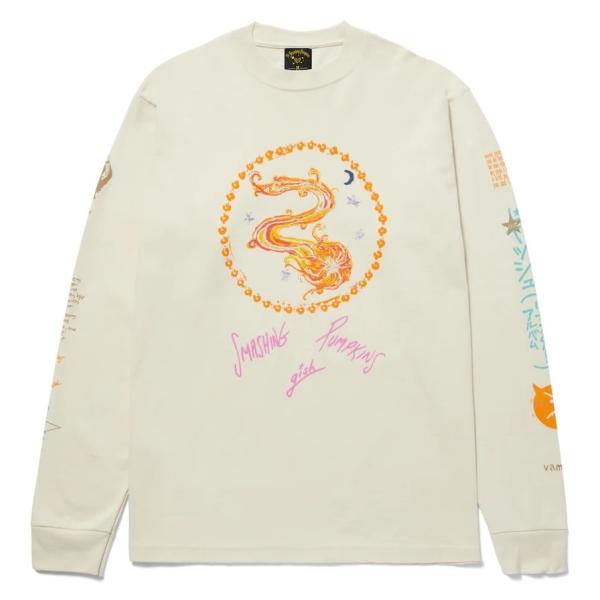 HUF Smashing Pumpkins Crush L/S T-Shirt Bone L Tシャ...