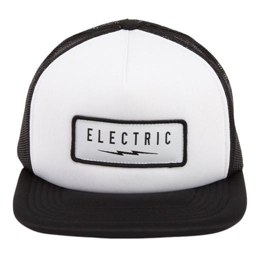 Electric Undervolt Patch Trucker Hat Cap Black/Whi...
