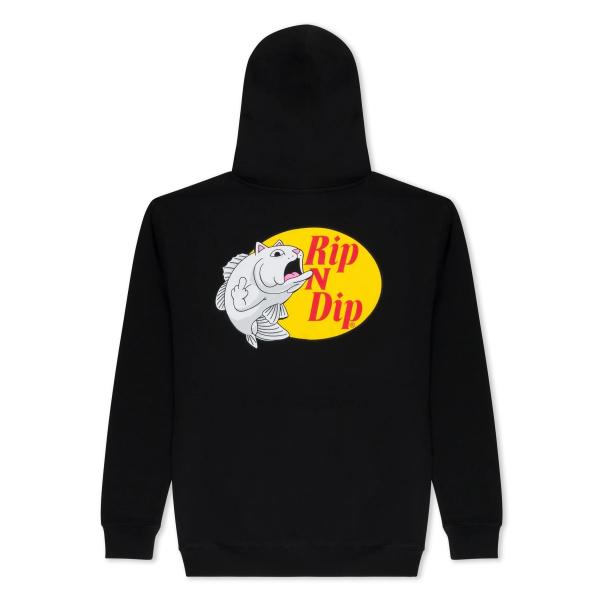 Ripndip Catfish Pullover Hoodie Black Black L パーカー...