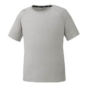 ミズノ　メンズ　ウエア　ドライエアロフローTシャツ　32MA0061　05　ベイパーシルバー　Sサイズ｜hed-club7