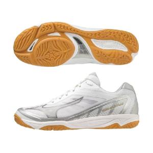 MIZUNO ミズノフライ ホワイト×シルバー×ゴールド 2.5E相当の方