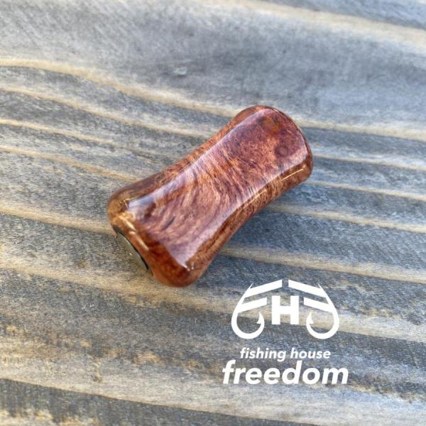 【FHF】ウッド ハンドルノブ パドル形2 花梨杢 F-22