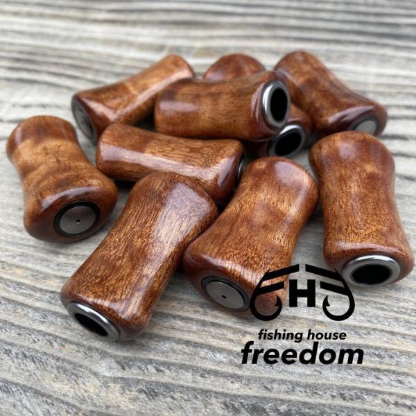 【FHF】ウッド ハンドルノブ パドル形2 サペリマホガニー F-28