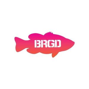 [Bass Brigade/バスブリゲード] LUNKER 7" GR STICKER - SUNSET (code:BRD102)｜hedgehog-studio