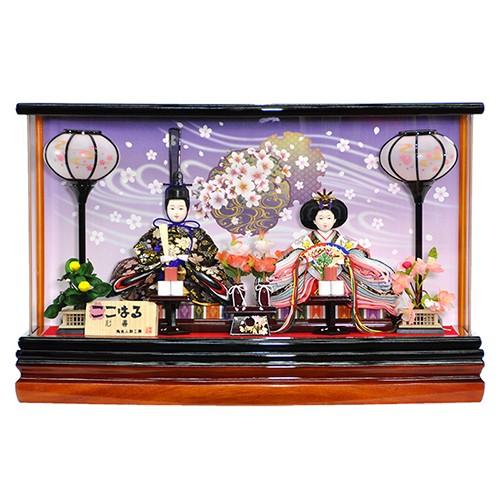 雛人形  コンパクト ケース飾り 選べる豪華なケース飾り 平安大新 ひな人形 送料無料 hd1200...