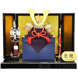 五月人形 上杉謙信 鎧 平台飾り 鎧飾り 赤塗南蛮甲冑飾り 金屏風 弓