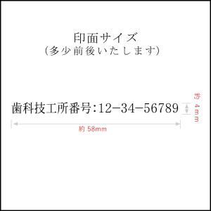 【翌営業日出荷】歯科技工所番号用スタンプ【大】...の詳細画像3