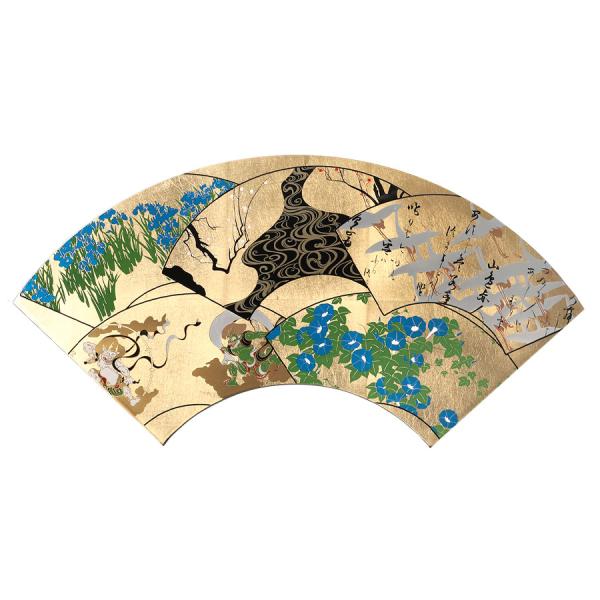 扇面額　琳派写