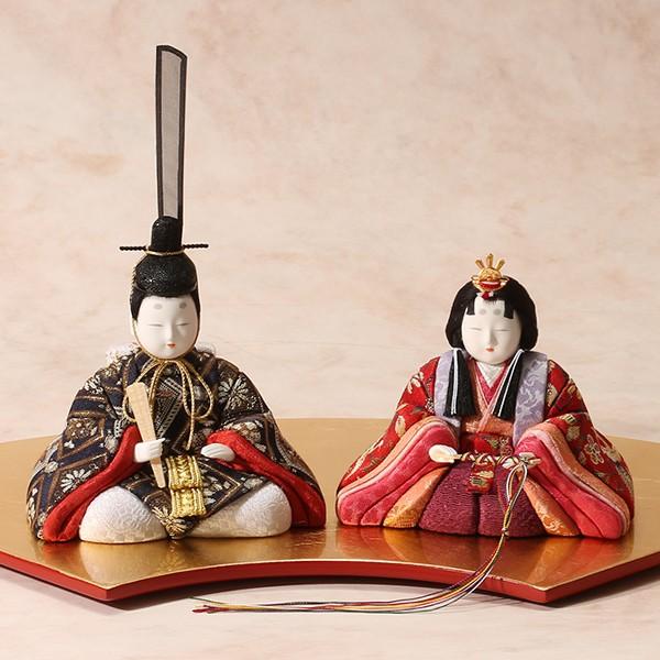 【1月20日（火）以降出荷】雛人形　コンパクト　江戸木目込み座り雛人形 金扇　吉徳大光