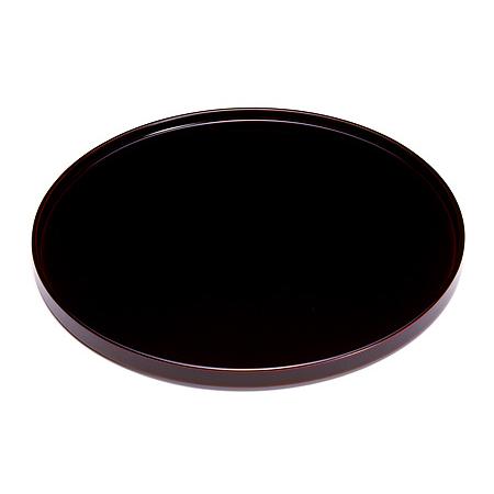丸盆 溜 （大）　お盆/漆塗り/木製