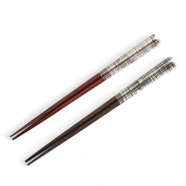 宮内庁御用達　漆器　山田平安堂　はつり箸　銀龍　あかね／神代　単品