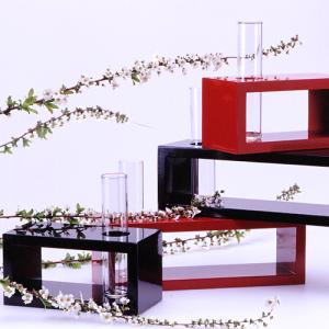 ブロック花生(大)　花瓶/漆器/インテリア