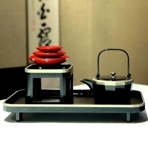 お屠蘇セット 屠蘇器 おとそセット 越前漆器 酒器 和食器 黒塗り 沈金