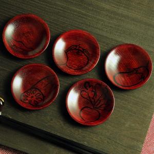 山田平安堂 菊皿 溜（6寸） 香典返し/引き出物/ギフト/漆器/漆塗り/皿