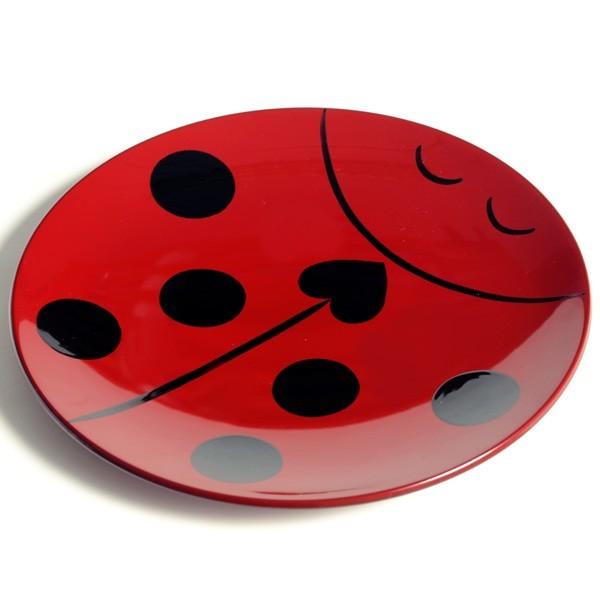 ≪遊び心シリーズ≫丸皿 てんとう虫