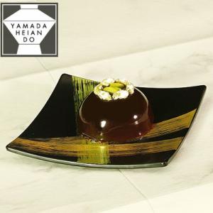 山田平安堂 銘々皿 朱塗（5枚組） 菓子皿/漆塗り/漆器 : 漆器 山田平安