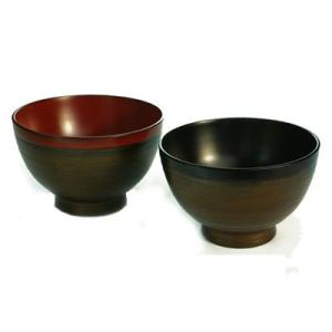 汁椀　錫漆　黒/朱　お椀/漆塗り/木製