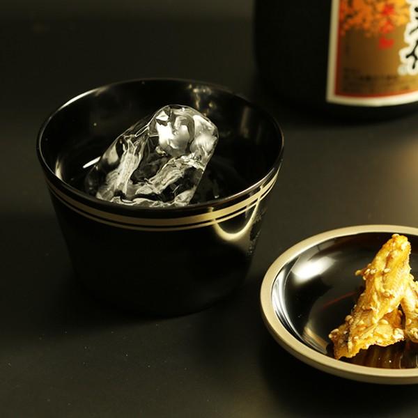 蕎麦猪口(皿付)　縁錫(朱/黒)　そば猪口/漆塗り