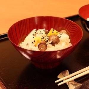 めし椀　欅（けやき）　あかね/神代　お椀/漆塗り/木製