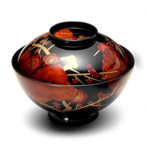 山田平安堂 吸物椀 菊に忍 ( 輪島塗:5客組 ) : 漆器 山田平安 山田平安堂 吸物椀 菊に忍 ( 輪島塗:5客組 ) : 漆器 山田平安
