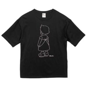 大人半袖Tシャツ ハイジ後姿柄（ブラック）Freeサイズ｜heidiclub-tuhan