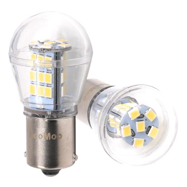 HooMoo S25 LED シングル バックランプ 純正球サイズ ホワイト 爆光 (1156 BA...
