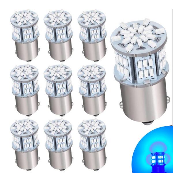 Autart S25 シングル球 12V-24V アンバー オレンジ ピン角180度 P21W 11...