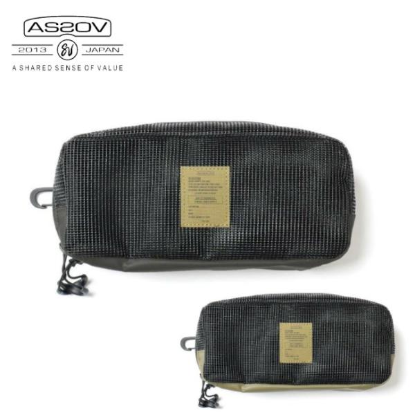 アッソブ AS2OV ナイロンポリカーボネート メッシュポーチ NYLON POLYCARBONAT...