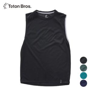 ティートンブロス Teton Bros.  アクシオライトノンスリーブ (Men) Axio Lite Non Sleeve (Men)  ノースリーブ ハイブリッドウール ベースレイヤー アウトドア｜GLAGH