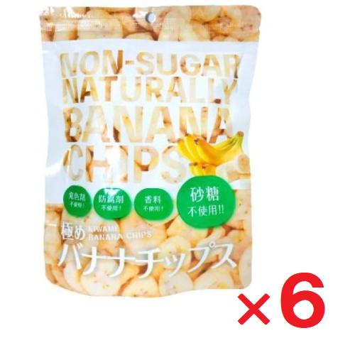 極めバナナチップス 80g ×6個 砂糖不使用