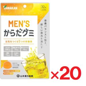 MEN'Sからだグミ 32粒 ×20個 山本漢方 活力 グミサプリ