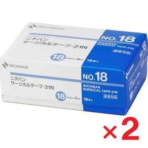 ニチバン サージカルテープ-21N No.18 18mm×9m 18巻入 ×2個