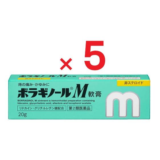 ボラギノールM軟膏 20g ×５ 第2類医薬品