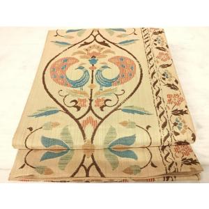 平和屋着物◎六通柄　本袋帯　シルクロードへの誘い　紬地　正絹　逸品　AAAX7465yx