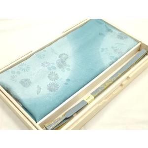 平和屋本店●和装小物　帯締め・帯揚げセット　高麗組 綾出し　草花文　地紋起こし　金糸　正絹　逸品　未...