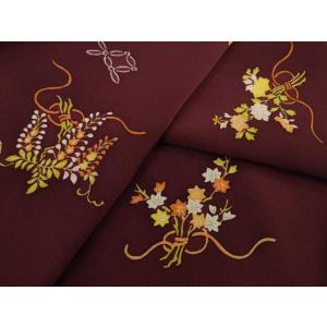 平和屋着物●銀座　志ま亀　小紋　七宝花文　正絹　逸品　AABI8865ck