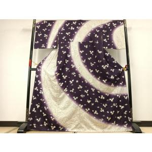 平和屋着物●訪問着 総刺繍 草花文 暈し染め 金...の商品画像